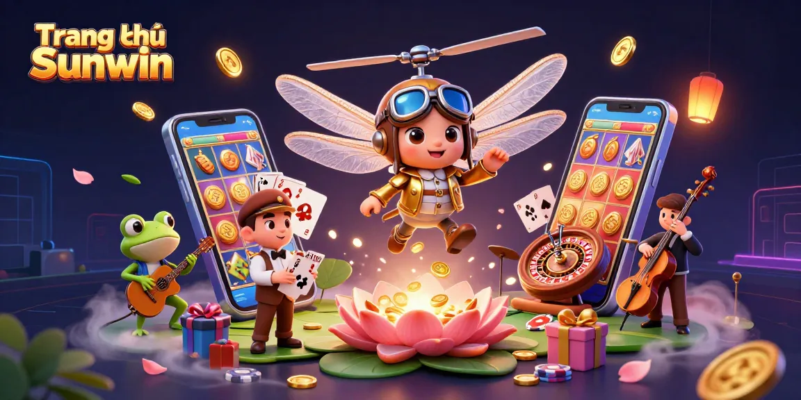 Engaging in exciting games at Trang chủ Sunwin while enjoying vibrant casino visuals and dynamic elements.