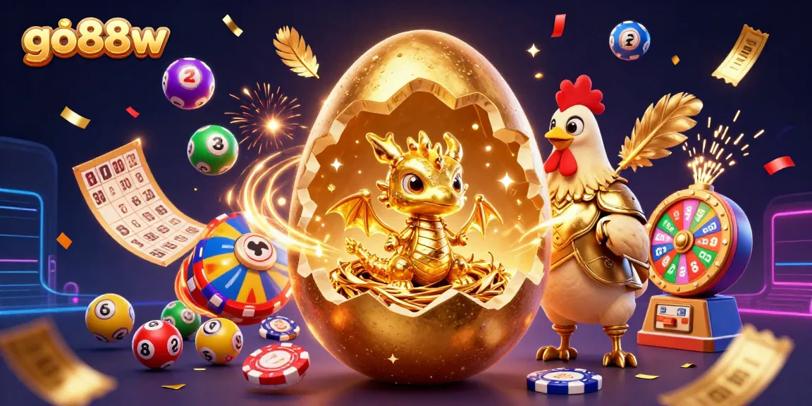 Engage in thrilling gaming at go88w with golden dragon and vibrant lottery elements.