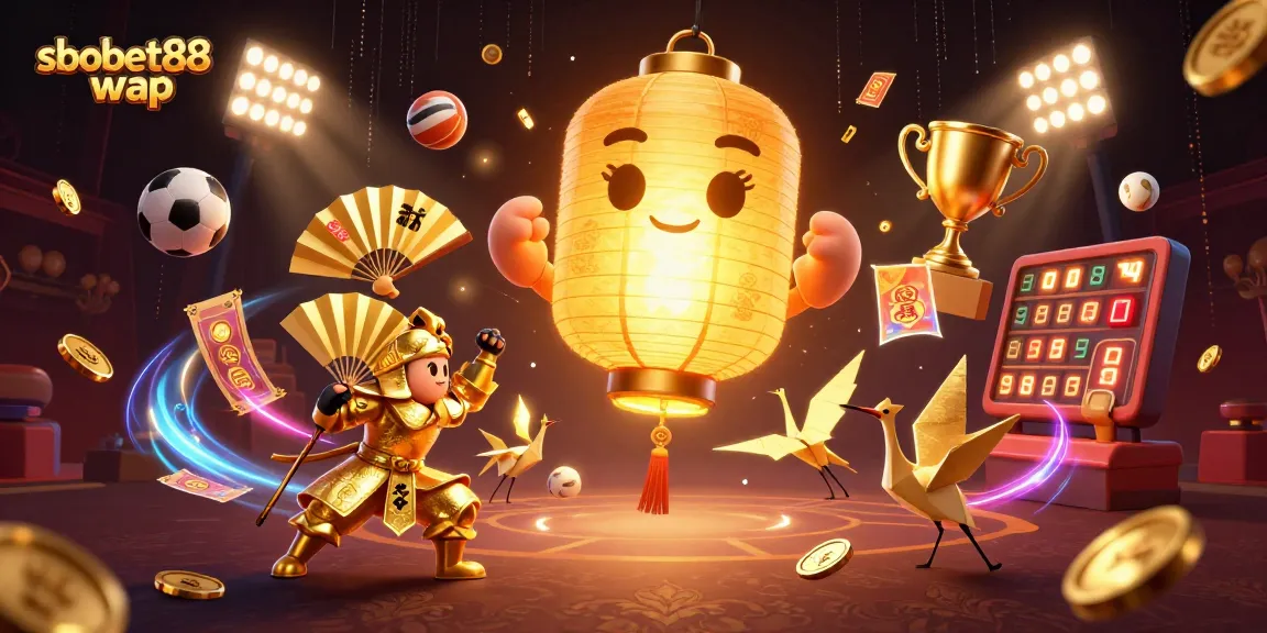Engage with sbobet88 wap for dynamic sports betting and vibrant casino experiences in a colorful illustration.