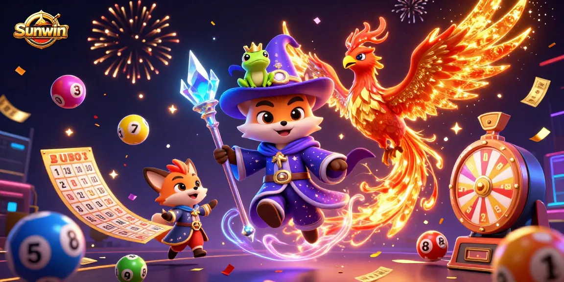 Engage with Sunwin’s lottery magic through vibrant visuals and captivating game elements.